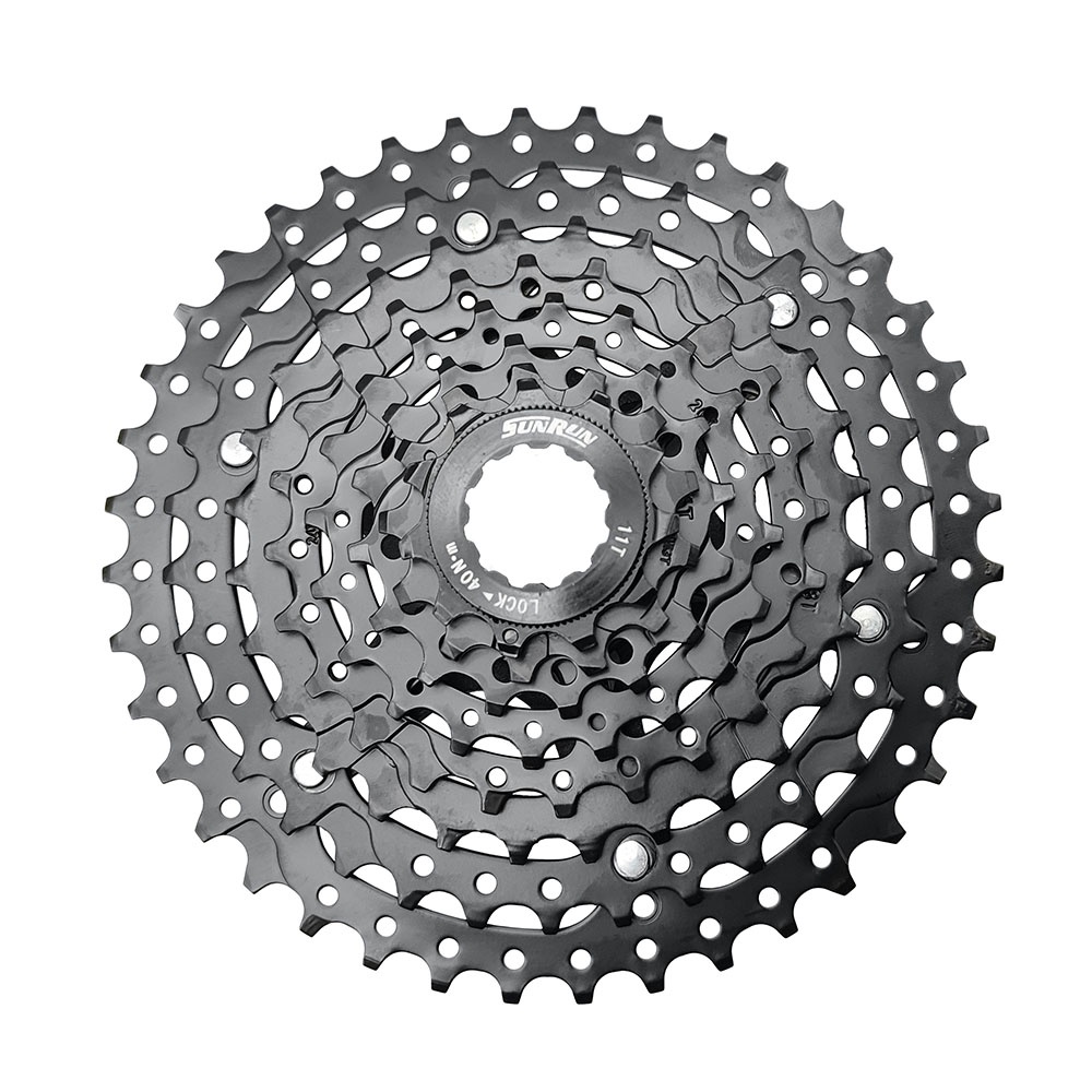 Cassete 8v Cassete K7 Bike Catraca Cassete 11-40 Preto