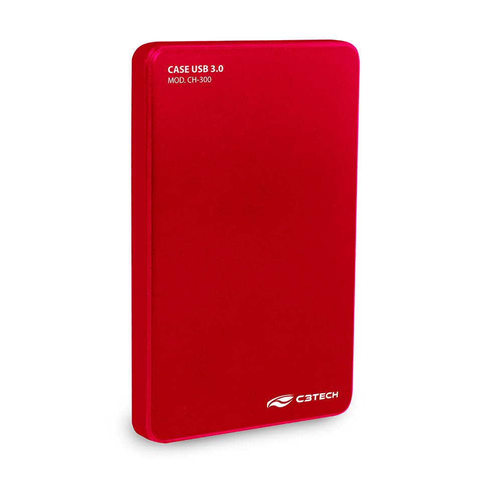 Gaveta para HD Externo 2,5" USB 3.0 CH-300RD C3Tech