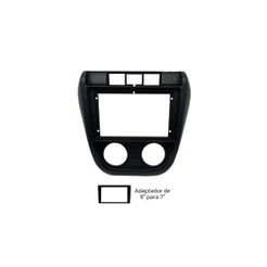 Moldura 9 e 7 Polegadas SpaceFox - Fiamon - Preto Fosco