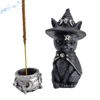 Estatua Estatueta Gato Bruxo Com Chapeu Wicca 10cm Resina em Oferta na Shopee