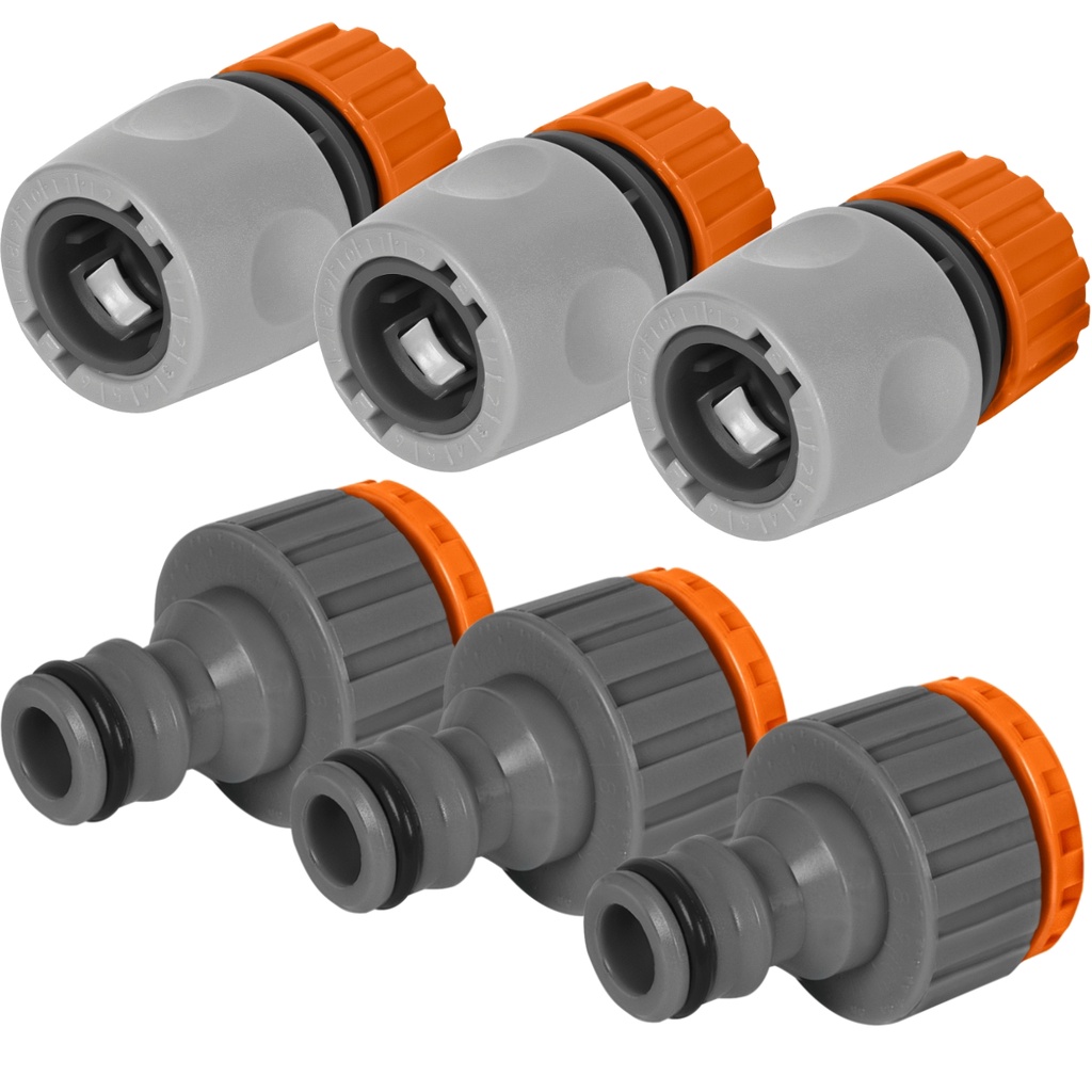 Kit 3 Adaptador Fêmea Torneira + 3 Engate Rápido Mangueira