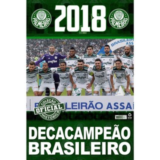 Coleção Oficial Histórica Palmeiras Edição 22 - Pôster Brasileiro 2018 em Oferta na Shopee