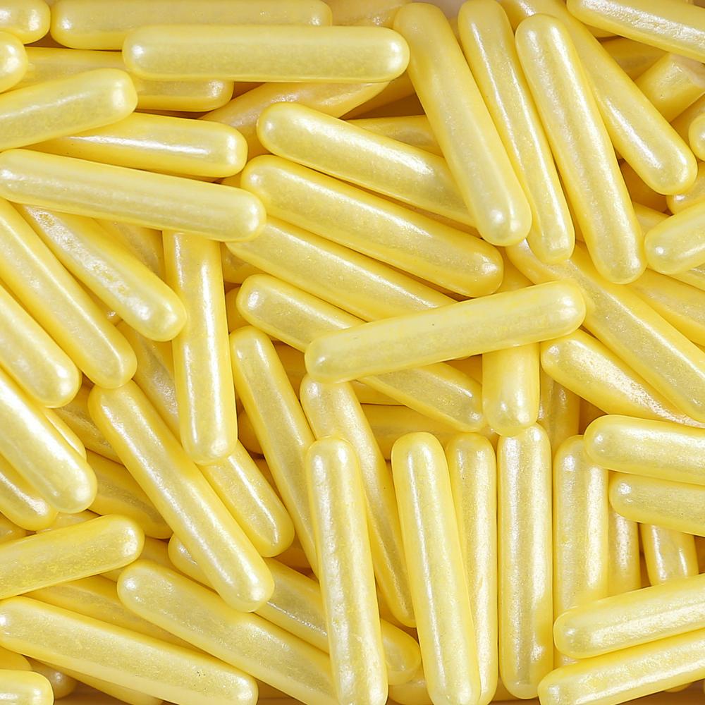 Confeito temático comestível para decorar amarelo 20mm 100g em Oferta na Shopee