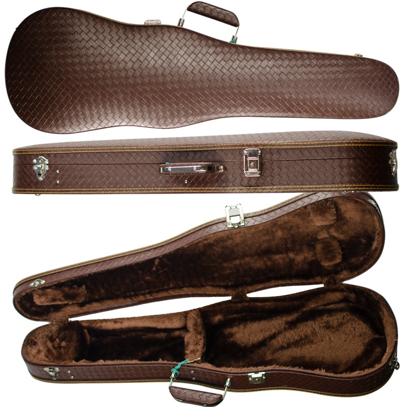 Estojo Case Violino Leilo Classic Trançado Marrom 4/4