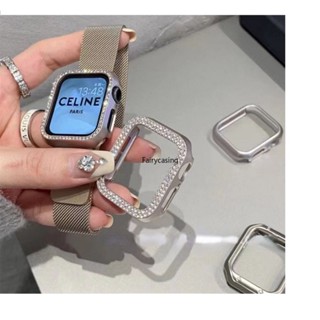 Nova Cor Starlight Caixa De Furação Dupla Para Relógio Apple ultra 2 49mm 41mm 45mm 44mm 40mm 42mm 38mm Acessórios Capa Protetora Do Pára-Choques iWatch Série 9 8 7 6 5 3 2 1 se