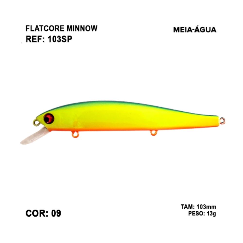 Isca Moriah Flatcore Minnow 103SP High Tech - 10,3 cm 13 g