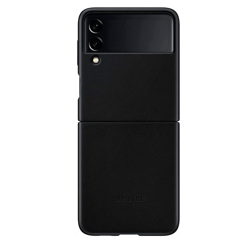 CAPA SAMSUNG GALAXY Z FLIP 3 COURO - PRETO