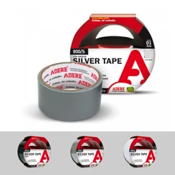 Fita Adesiva Silver Tape Reforçada Multiuso Resistente 45mmx5m Adere Prata ou Branco