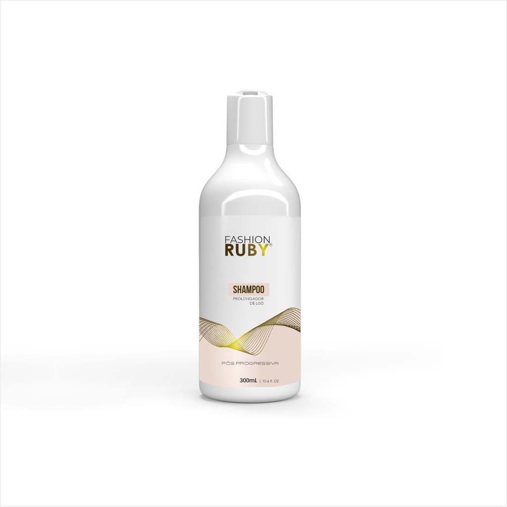Shampoo Pós Progressiva Prolongador de Liso Fashion Ruby Linha Gold 300ml