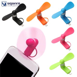 Ventilador De Telefone Portátil UQUEEN 2 Em 1 Mini Tipo C Pequeno Para Celular M3R9