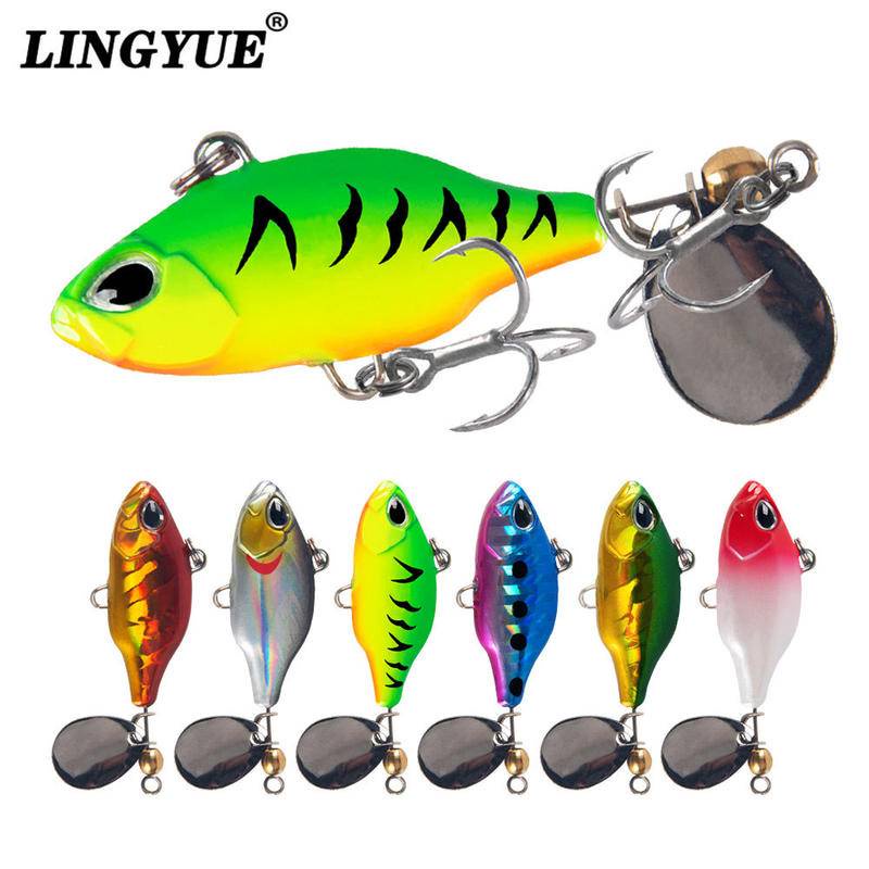 Micro Lure Pequeno Ciclone Vibração Sequências Rotativas Long Cast Água Doce Pesca No Mar Isca Falsa De Metal em Oferta na Shopee