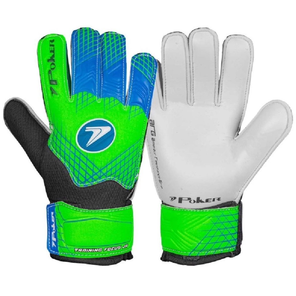 Luva de Goleiro Futebol de Campo Training Focus Junior Poker