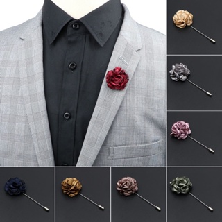 Broches Artesanais Masculinos Broche Floral Camisa Fato De em Oferta na Shopee