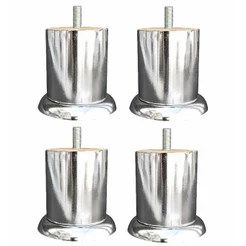Kit 4 Pe 7cm Cromado Sofa Mesa Poltrona