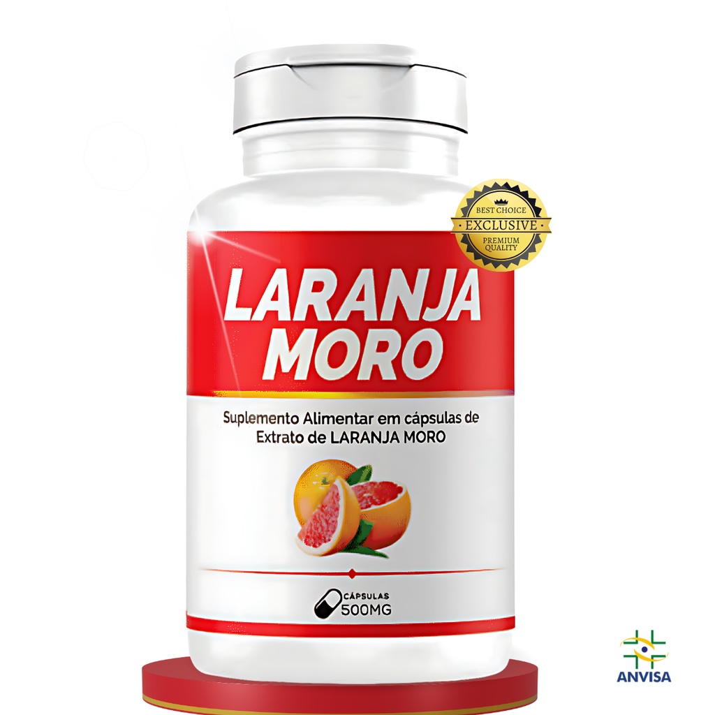 Saúde e Bem-Estar: Laranja Moro 500mg da Bio Vittas - Morosil 60 Cápsulas - Bio Vittas