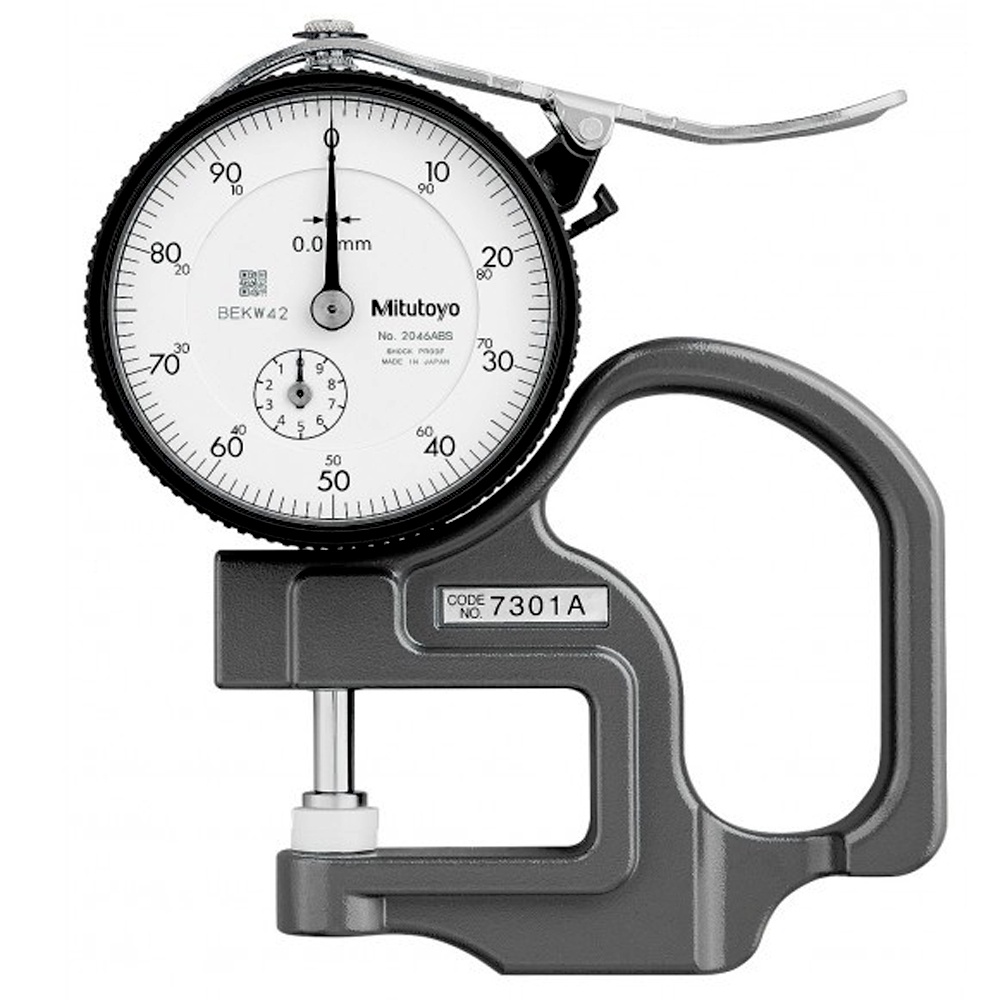 Medidor de Espessura 10mm Mitutoyo Manual com Relógio Graduação de 0,01mm