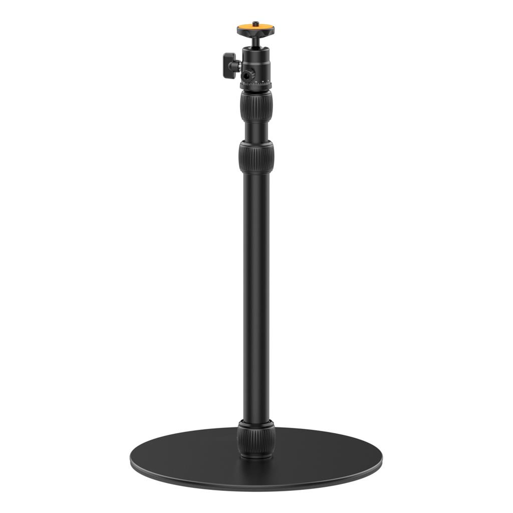 Pedestal Base Redonda Reto de Mesa p/Camera DSLR Canon,Sony,Iluminador,Smartphone/Celular Iphone,Samsung