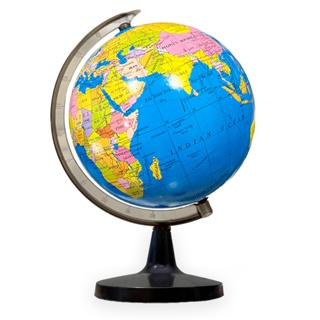 Globo Terrestre Giratório De Mesa Mapa Mundi Escolar 23 Cm em Oferta na Shopee