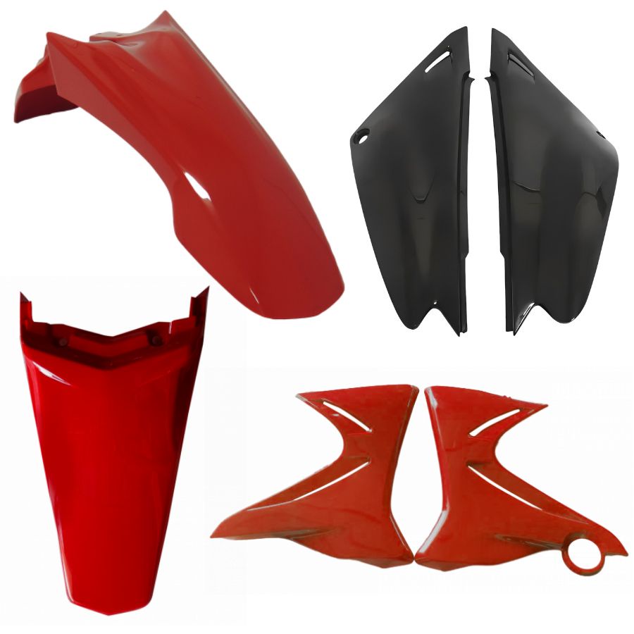 KIT PARALAMA DIANTEIRO TRASEIRO ABA TAMPA XTZ 125 2003 A 2016 em Oferta na Shopee