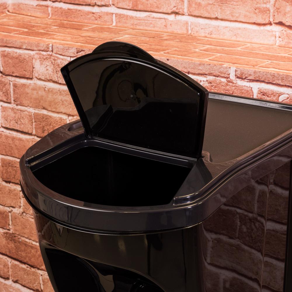 Detalhes do Conjunto 2 Lixeiras Empilháveis 20 L e 34 L Preta Plasútil