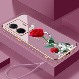 Caixa De Telefone REALME C55 Ultra-Fina Galvanizada Lisa Com Ângulo Reto De Silicone Resistente A Choques
