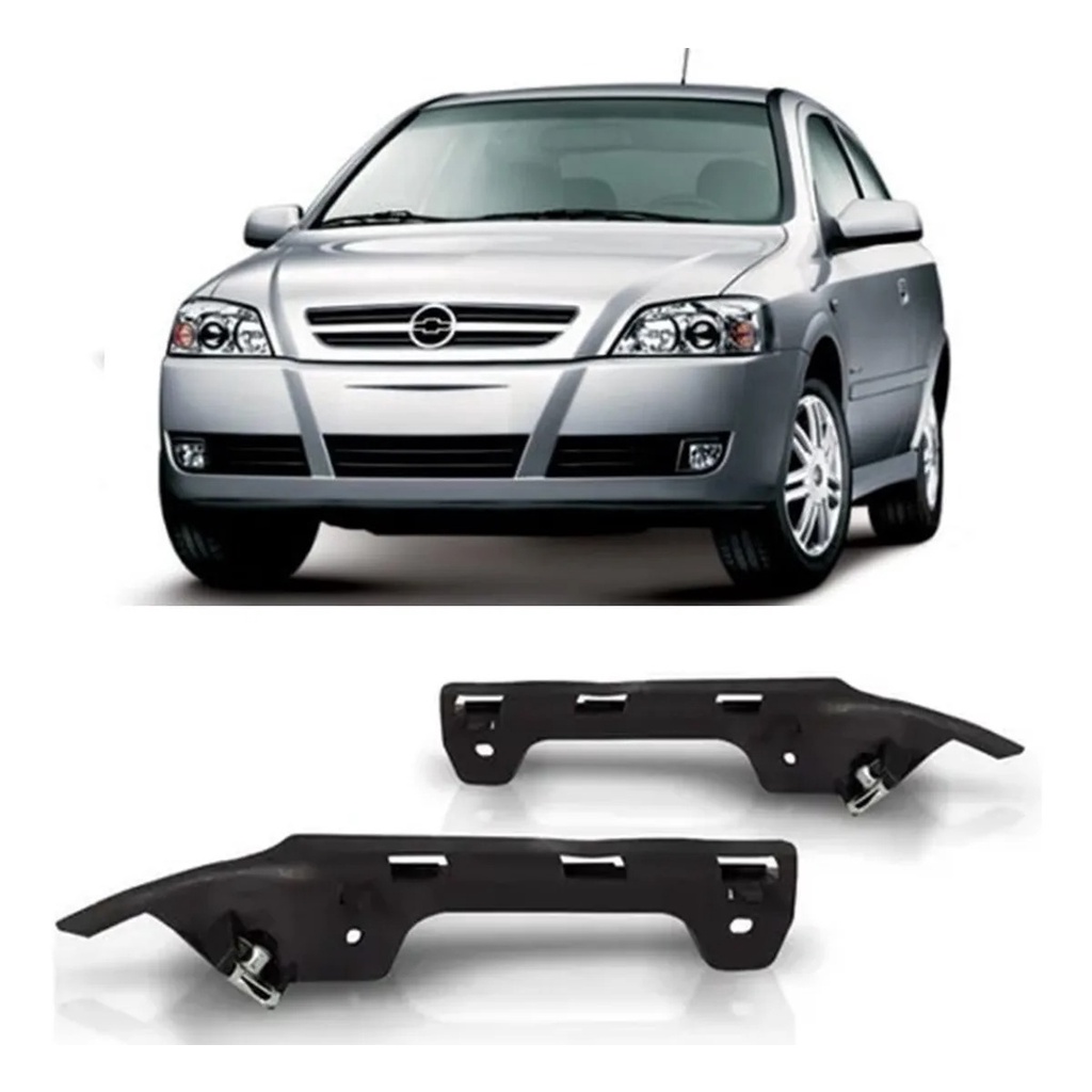 Par Suporte Guia Parachoque Astra Hatch 2003 2004 2005 2006 2007 2008 2009 2010 2011