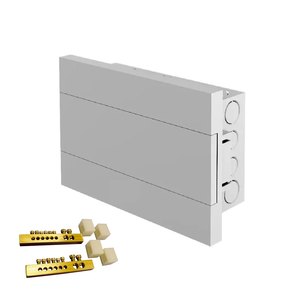 Quadro de Distribuicao Liso 8 Disj Com Barramento Amanco