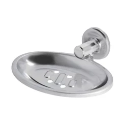 Saboneteira Porta Sabonete Parede Aço Inox Cromado De Parede Banheiro Ducha Externa Luxo