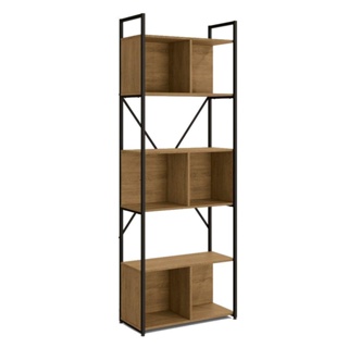 Estante Alta Kappesberg LI014 3 Nichos Industrial Freijó 200 x 72cm em Oferta na Shopee
