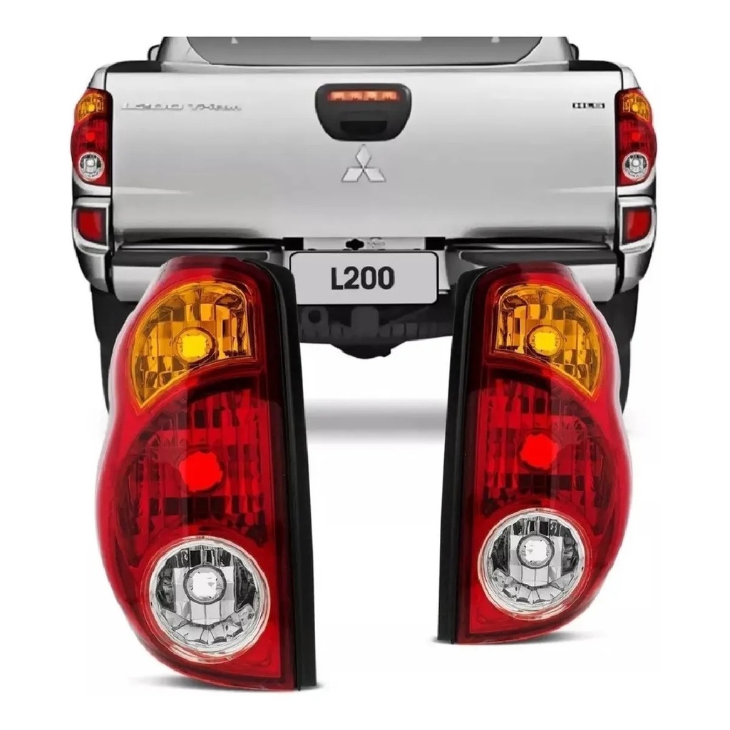 Par Lanterna Traseira L200 Triton 2008 2009 2010 2011 2012 2013 2014 2015 2016
