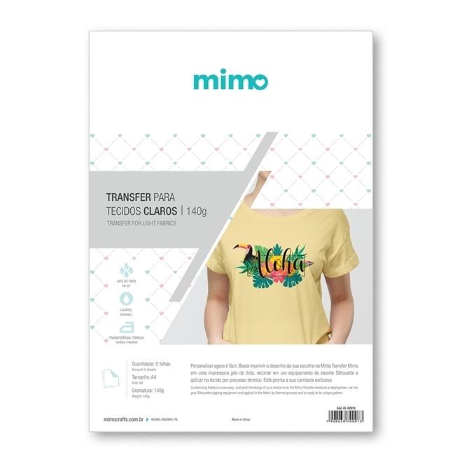 Transfer Imprimivel Tecidos Claros - Mimo - A4 - 5 Folhas em Oferta na Shopee