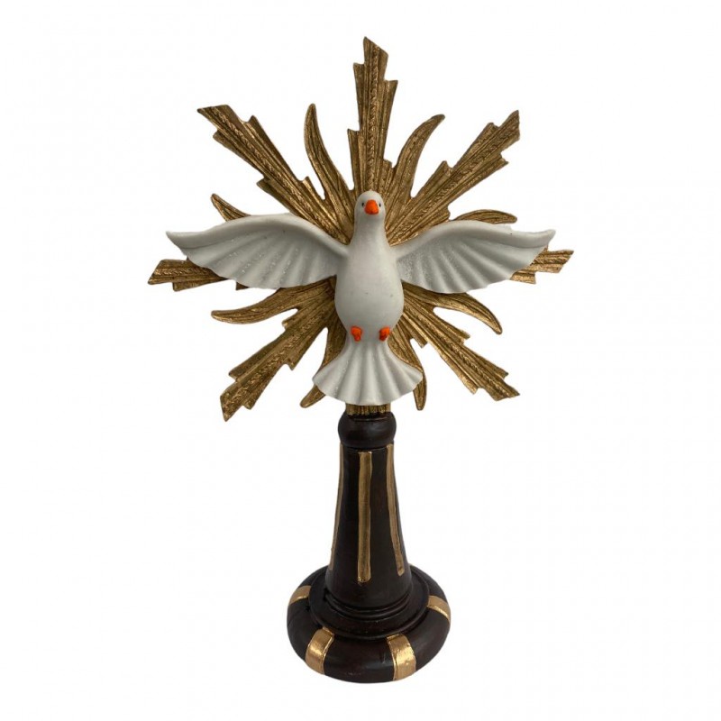 Escultura Divino Espirito Santo Resplendor 35 cm Resina