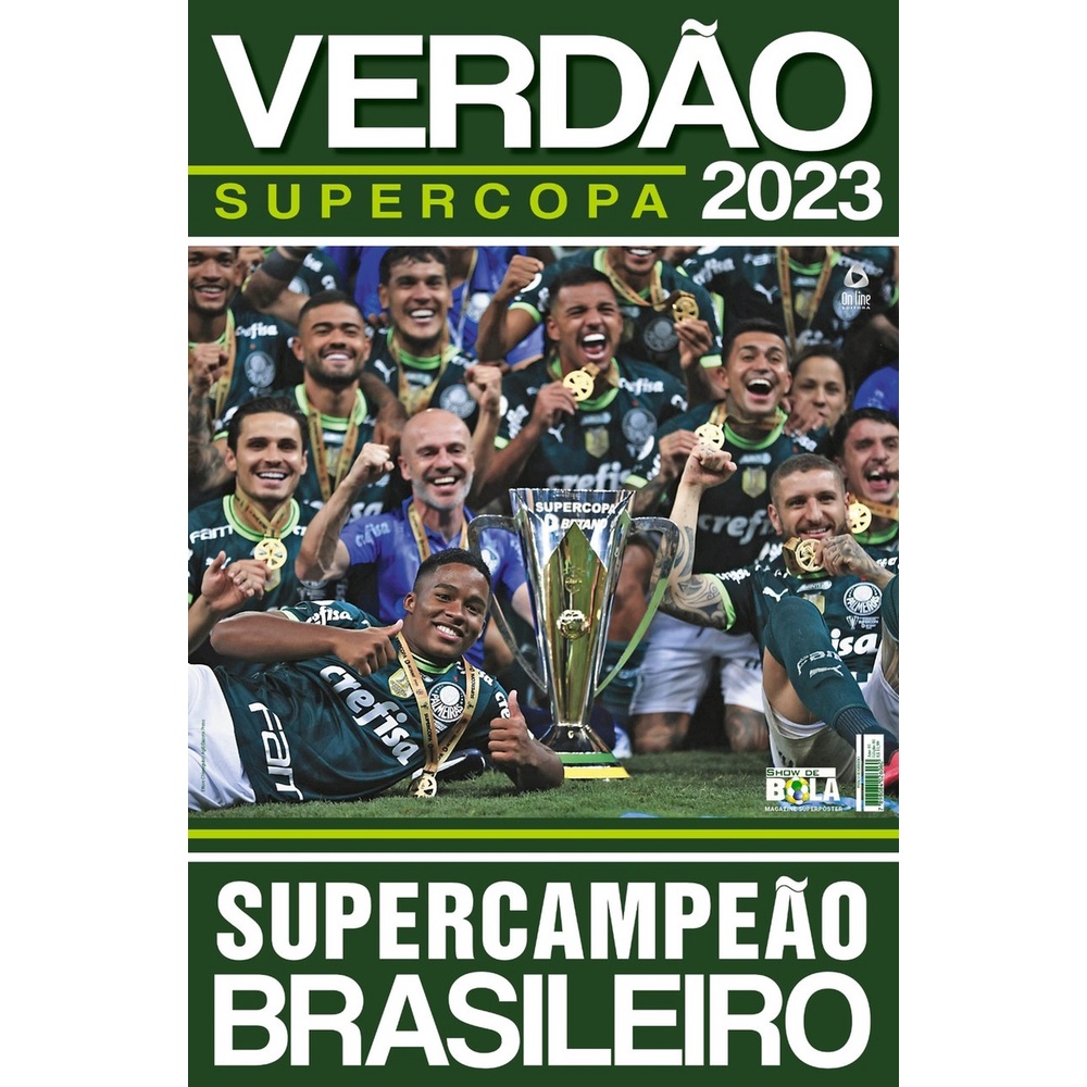 Show de Bola Magazine Superpôster - Palmeiras Campeão Supercopa do Brasil 2023 - Books & Magazines