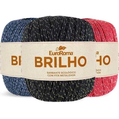 BARBANTE BRILHO 400G EUROROMA DIVERSAS CORES