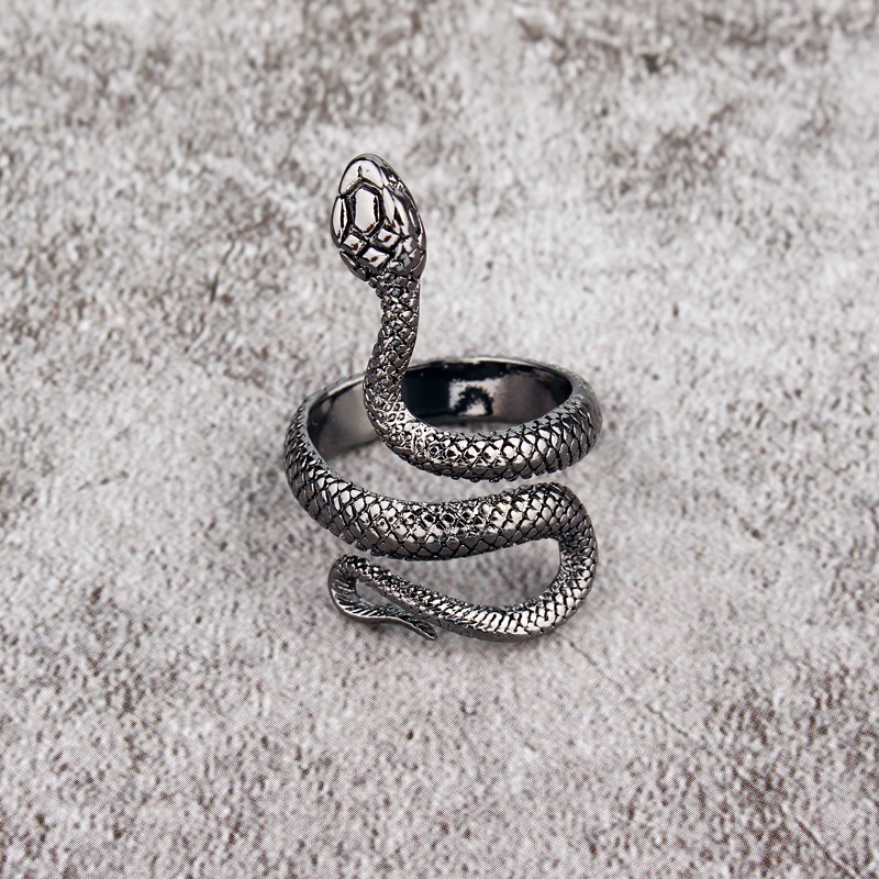 Anel Serpentina Funky Rock Vintage Punk Para Mulheres Homens Individuality Jewelry Acessórios