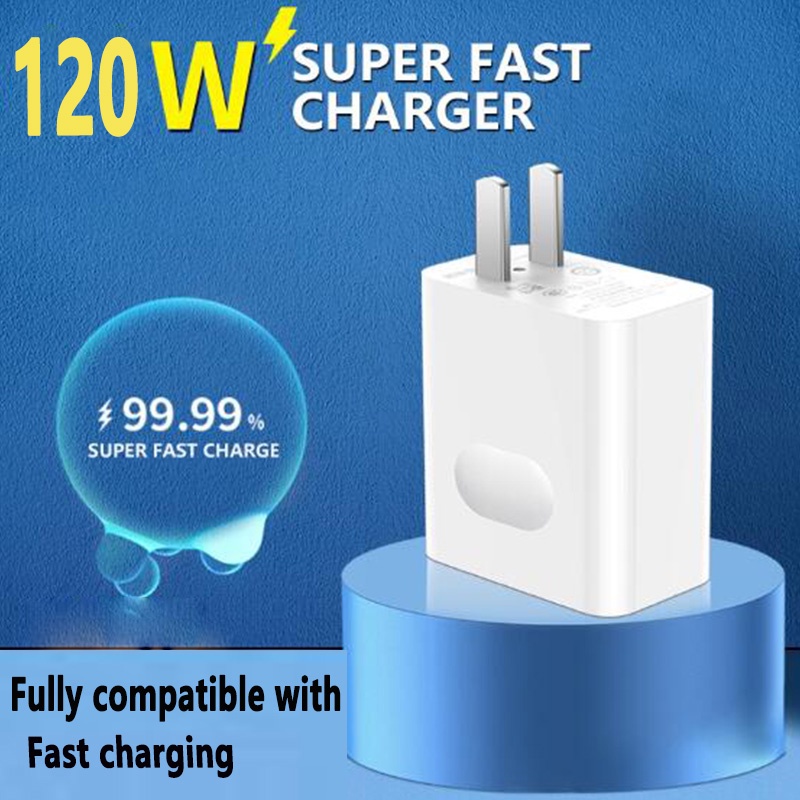 Marca Nova Carregador Super Rápido 66W 100W 120W Totalmente Compatível Com O Huawei Xiaomi Vivo Samsung Android Smart Phone