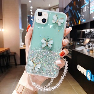 Capa Para Câmera Samsung Galaxy M52 M30 M30S M40S M21 Pulseira Borboleta Translúcida Flash TPU Soft