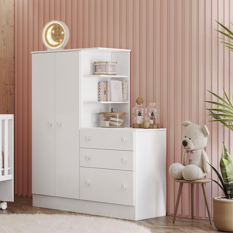 Guarda Roupa com Comoda Doce Sonho 4070 em Oferta na Shopee