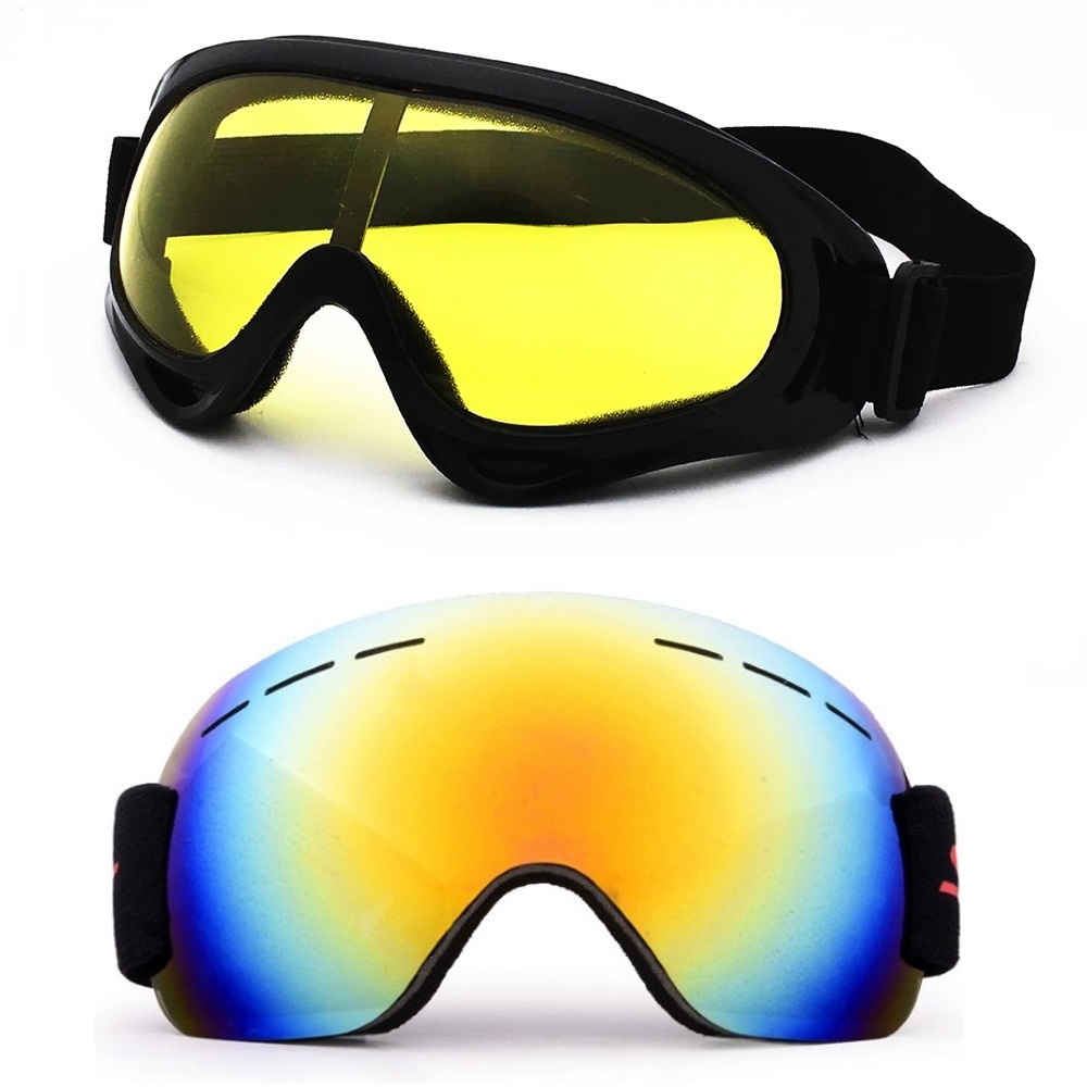 Kit 2 Óculos Esqui Jet Ski Snowboard Paintball Escalar Uv400