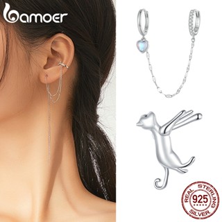 (1 Peça) Brincos Bamoer 925 Estrela De Prata Orelha Pinos De Feminina Fashion Jewelry