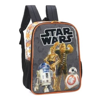Mochila Juvenil Star Wars Costas Meninos Original Escolar