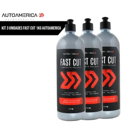 Kit 3 Unidades Polidor para Corte Fast Cut 1KG Autoamerica