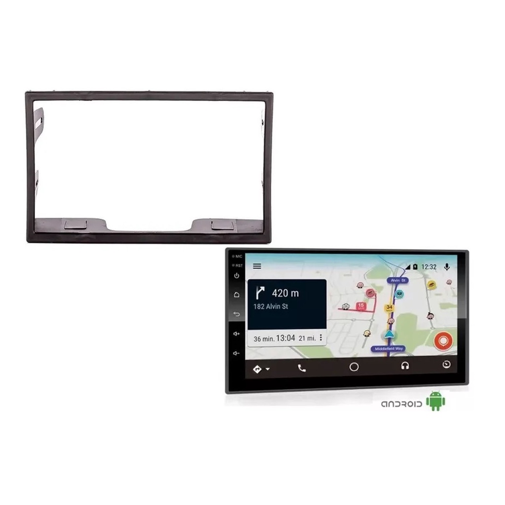 Central Multimídia Android Mp5 7 Polegada Bt Fox 2010 a 2013