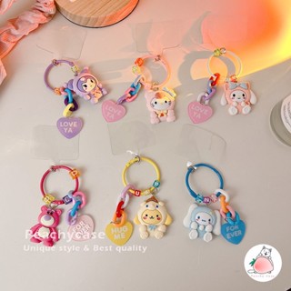 Bonitos Porta-Chaves De Urso De Morango Com Corrente Para Celular E Ornamentos Decorativos Anti-Perda De Pingente