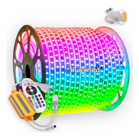 Mangueira Led 5050 Rgb Colorido de 26 a 50 metros com Fonte que Suporta Até 100m em Oferta na Shopee