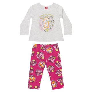 Conjunto com Blusa e Calça Legging em Cotton Bee Loop