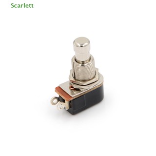 [Novo Interruptor De Pedal De Botão De Pressão Momentary Push Button SPST [Preferido]