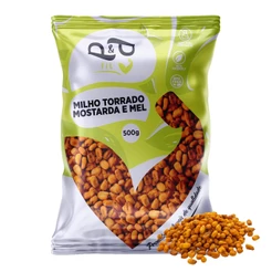 Milho Torrado Mostarda e Mel 500g - P&P