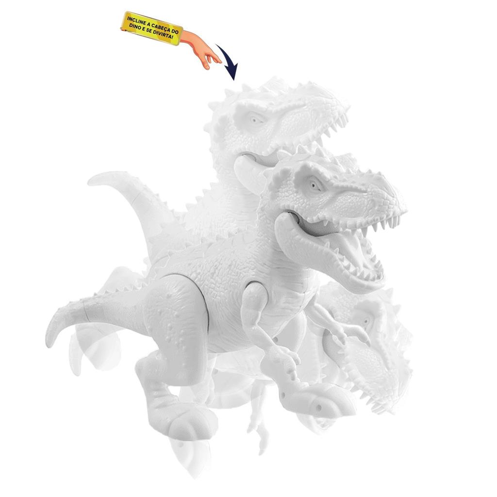 Dinossauro Rex Attack Para Pintar Com Guache - Adijomar — imagem 2 de 2
