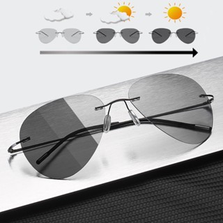 JackJad Homens Ultralight Rimless Pilot Titanium POLARIZED Óculos De Sol Dobráveis Desenho Da Marca De Direção Dobradiça Oculos